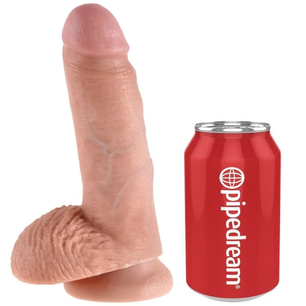 KING COCK - 7 PENE REALÍSTICO NATURAL 17.8 CM