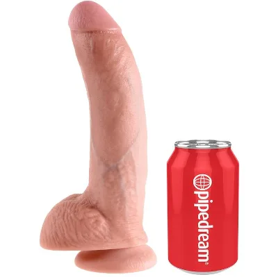 KING COCK - 9 PENE REALÍSTICO NATURAL 22.9 CM