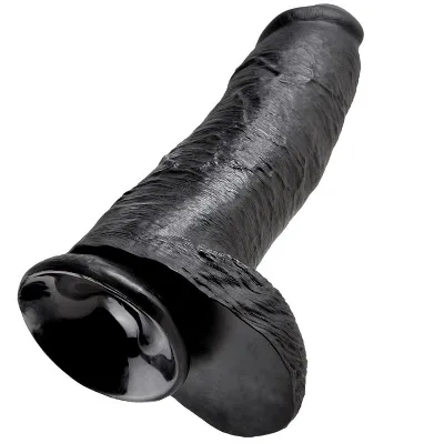 KING COCK - DILDO NERO CON SFERE 30.48 CM