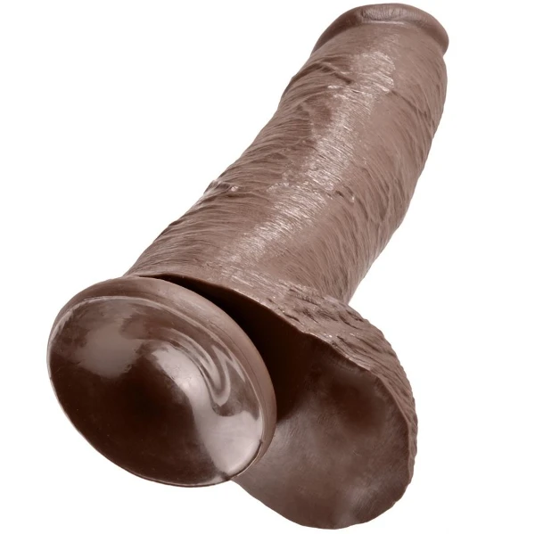KING COCK - DILDO MARRONE CON SFERE 30.48 CM
