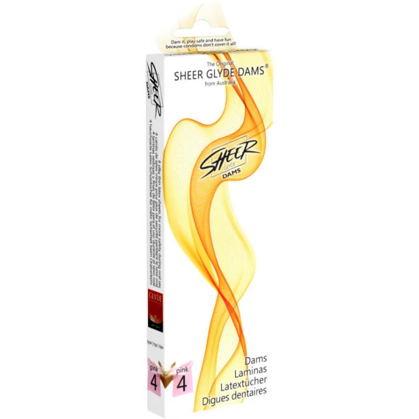 SHEER GLYDE - DAMS LÁMINAS LATEX SEXO ORAL FRESA