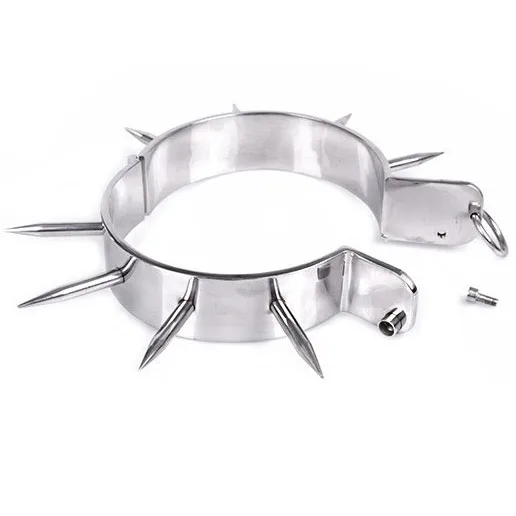 METAL HARD - COLLAR ESCLAVO BDSM CON PUNTAS