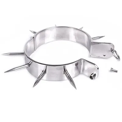 METAL HARD - COLLAR ESCLAVO BDSM CON PUNTAS