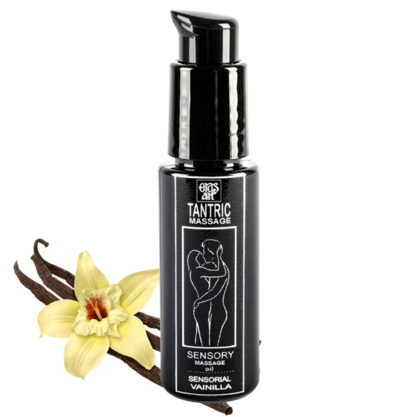 EROS-ART - OLIO DA MASSAGGIO TANTRICO NATURALE E AFRODISIACO ALLA VANIGLIA 30 ML