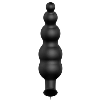 PRETTY LOVE - PLUG ANAL SILICONA ESTIMULACIÓN EXTRA Y 12 MODOS VIBRACIÓN NEGRO CONTROL REMOTO