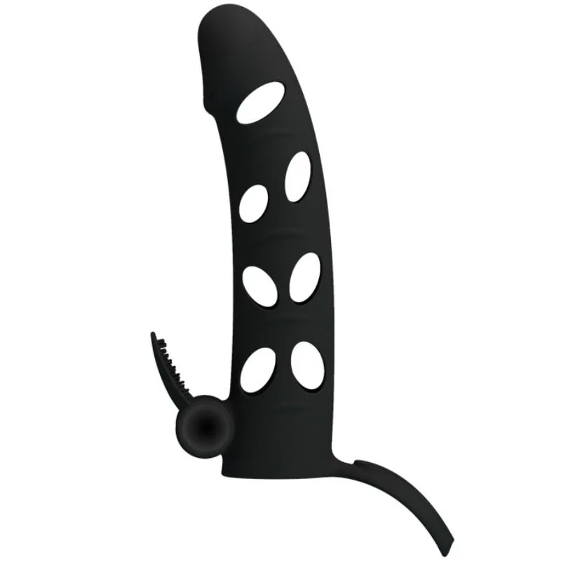 PRETTY LOVE - FUNDA SILICONA CON VIBRACIÓN 15.2 CM