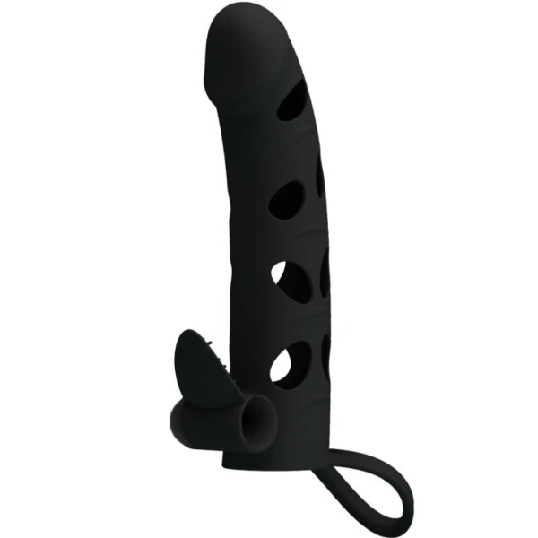 PRETTY LOVE - FUNDA SILICONA CON VIBRACIÓN 15.2 CM