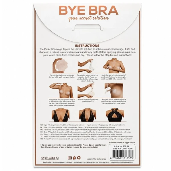 BYE-BRA - NASTRO MIGLIORANTE + COPRI CAPEZZOLI IN OMAGGIO COPPA A-F