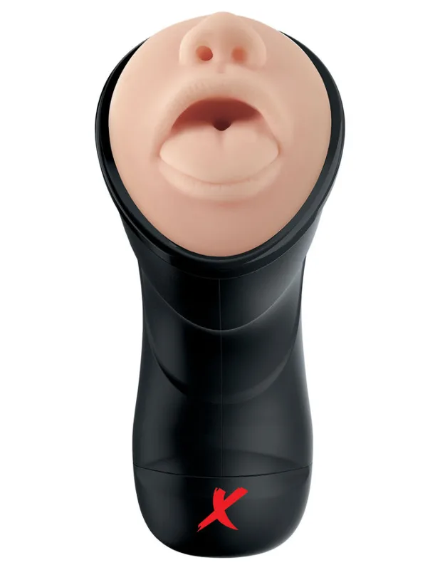PDX ELITE - STROKER REALÍSTICO GARGANTA PROFUNDA CON VIBRACIÓN