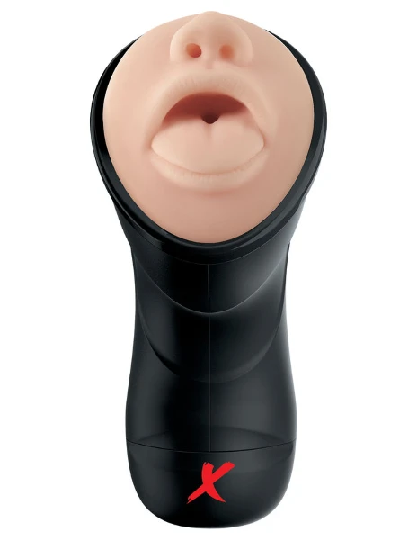 PDX ELITE - STROKER REALÍSTICO GARGANTA PROFUNDA CON VIBRACIÓN