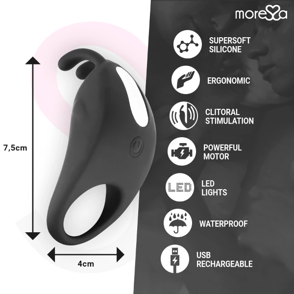 MORESSA - BRAD PREMIUM SILICONE RICARICABILE NERO