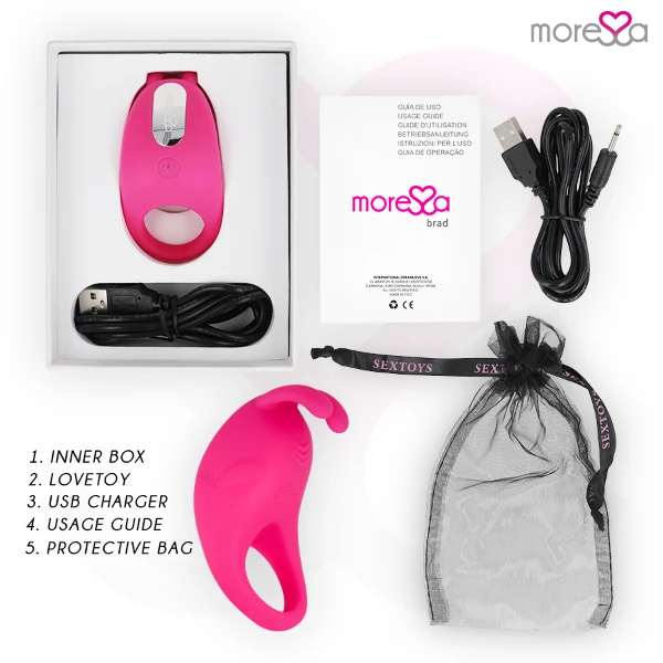 MORESSA - BRAD PREMIUM SILICONE RICARICABILE ROSA