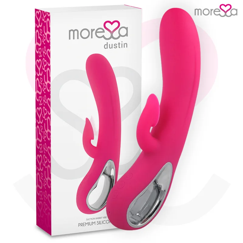 MORESSA - DUSTIN SUCCIONADOR CLITORIAL Y POTENTE VIBRACIÓN PREMIUM SILICONE RECARGABLE