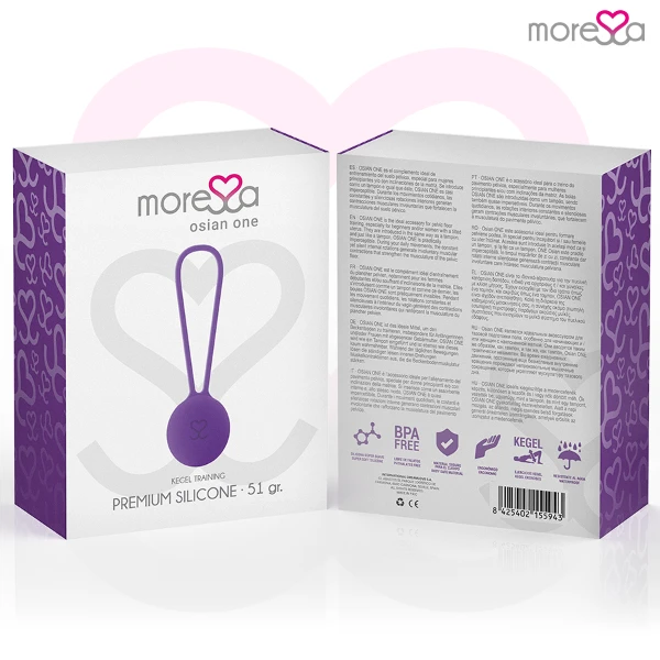 MORESSA - OSIAN ONE ENTRENAMIENTO SUELO PELVICO 51gr PREMIUM SILICONA LILA