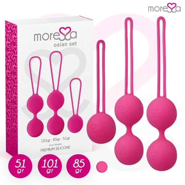 MORESSA - SET OSIAN PREMIUM SILICONE ROSA (Osian One - 51 g | Osian Two - 101 g | Osian Three 85 g)