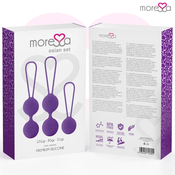 MORESSA - OSIAN SET PREMIUM IN SILICONE LILLA