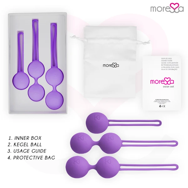 MORESSA - OSIAN SET PREMIUM IN SILICONE LILLA
