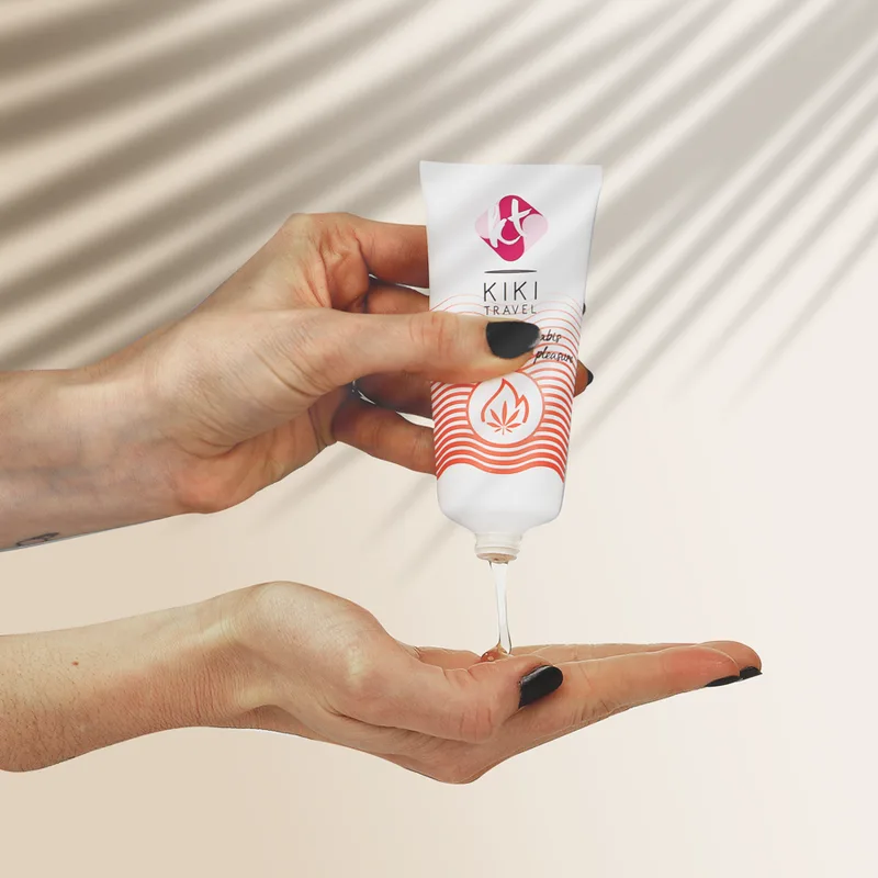 KIKÍ TRAVEL - GEL DESLIZANTE SABOR A CANNABIS EFECTO CALOR INTENSO 50 ML
