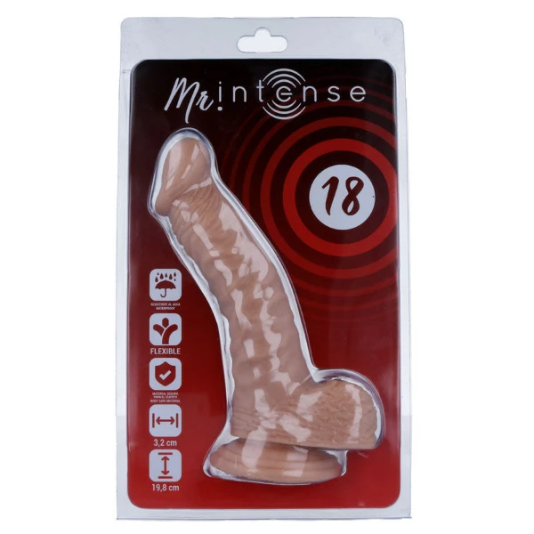 MR INTENSE - 18 PENE REALÍSTICO 19.8 CM -O- 3.2 CM