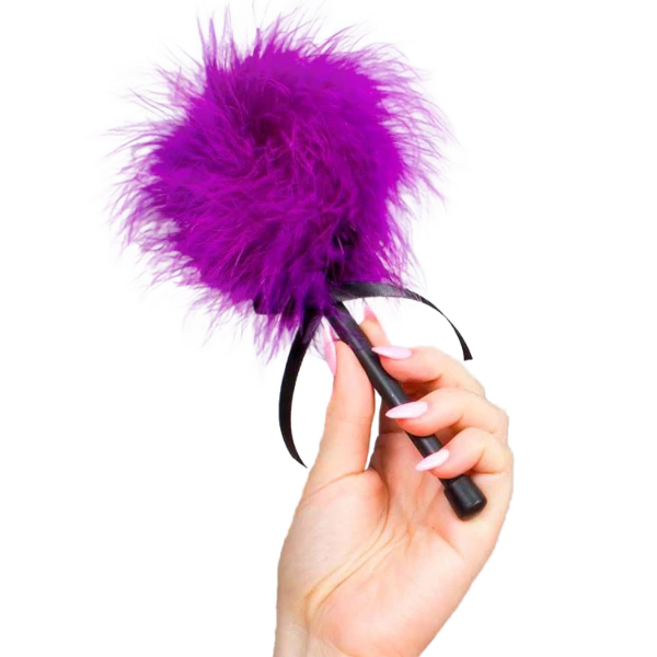 SECRETPLAY - SPOLVERINO MARABOU ROSA VIOLA