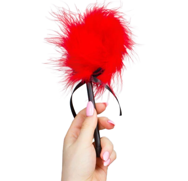 GIOCO SEGRETO - SPOLVERINO MARABOU ROSSO