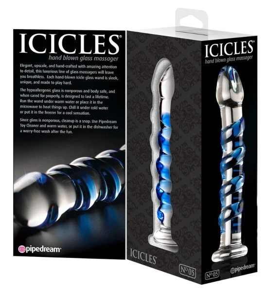 ICICLES - MASSAGGIATORE IN VETRO N. 05