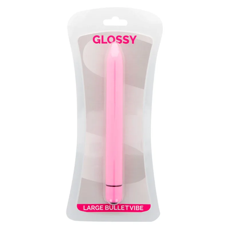 GLOSSY - SLIM VIBRADOR ROSA
