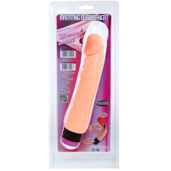 BAILE - VIBRADOR REALÍSTICO FLEXIBLE NATURAL 24 CM