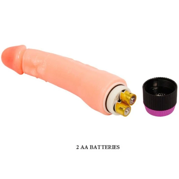 BAILE - VIBRADOR REALÍSTICO FLEXIBLE NATURAL 24 CM