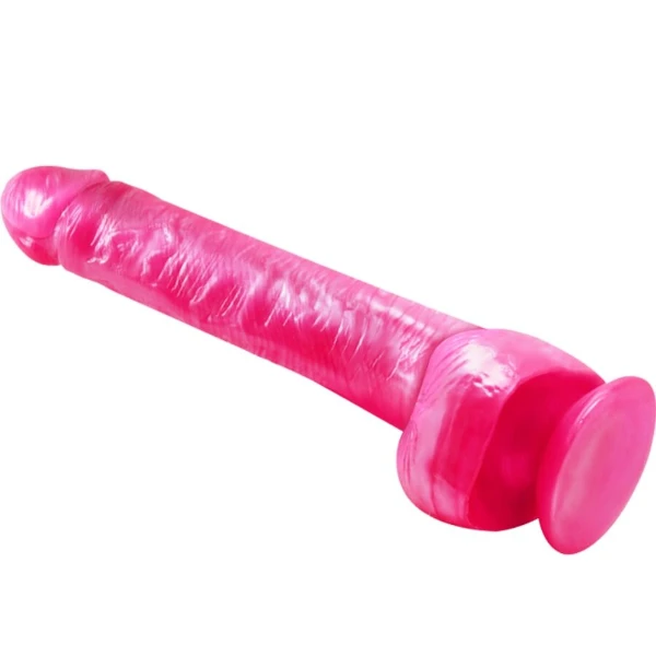 BAILE - DONG DILDO REALÍSTICO ROSA CON VENTOSA
