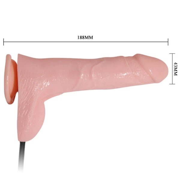 BAILE - DILDO REALISTICO GONFIABILE CON VENTOSA 15 CM