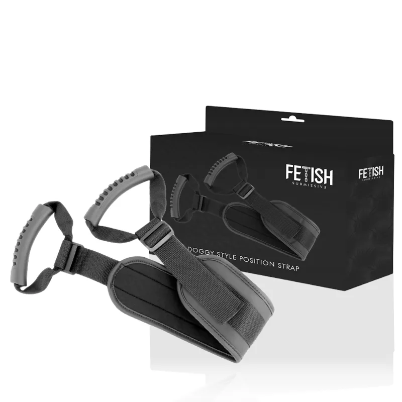 FETISH SUBMISSIVE - ARNÉS PARA HACERLO ESTILO PERRITO CON FORRO DE NEOPRENO