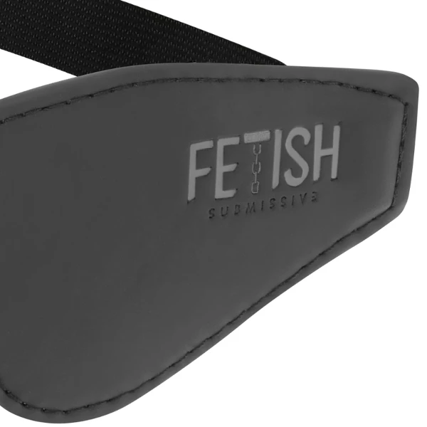 FETISH SUBMISSIVE - MASCHERA VEGANA IN PELLE CON FODERA IN NOPRENE