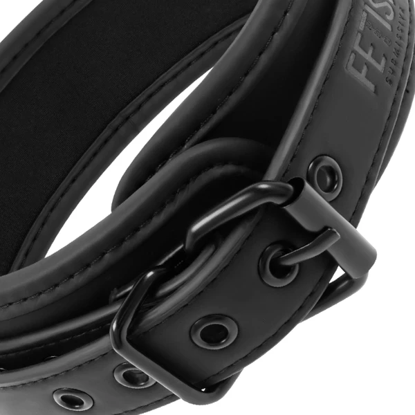 FETISH SUBMISSIVE - COLLAR CON CADENA CON FORRO DE NEOPRENO