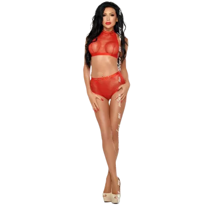 ME-SEDUCE - MONA SET ROSSO L/XL