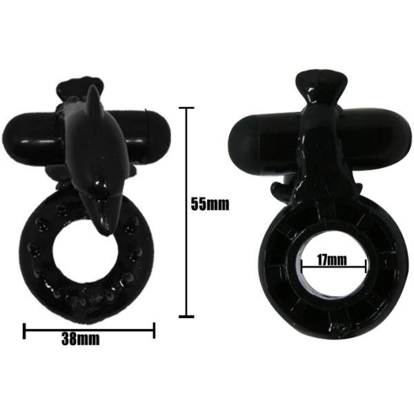 BAILE - SWEET RING ANELLO CON STIMOLATORE CLITORIDEO DELFINO
