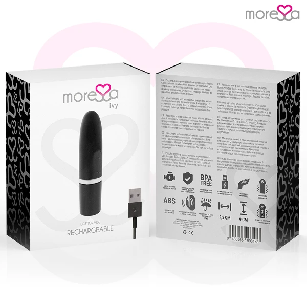 MORESSA - IVY VIBRATORE STIMOLATORE DA VIAGGIO NERO
