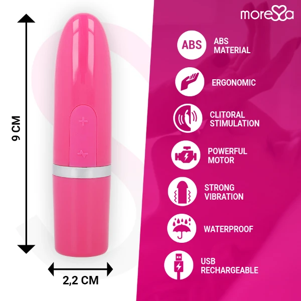 MORESSA - IVY VIBRATORE STIMOLATORE DA VIAGGIO ROSA