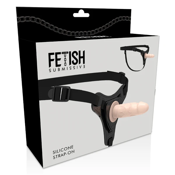 FETISH SUBMISSIVE HARNESS - SILICONE FLESH REALISTICO 12,5 CM