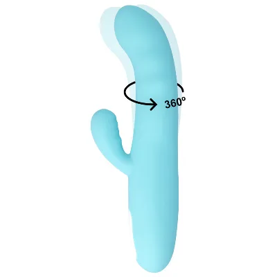 MIA - VIBRATORE ROTANTE EIFFEL BLU TURCHESE