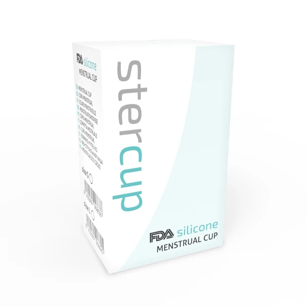 STERCUP - COPPA MESTRUALE IN SILICONE FDA ACQUAMARINA - TAGLIA L