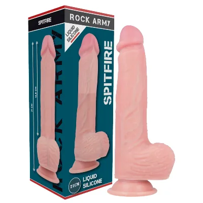 ROCKARMY - DILDO IN SILICONE LIQUIDO PREMIUM SPITFIRE 21 CM -O- 4.62 CM