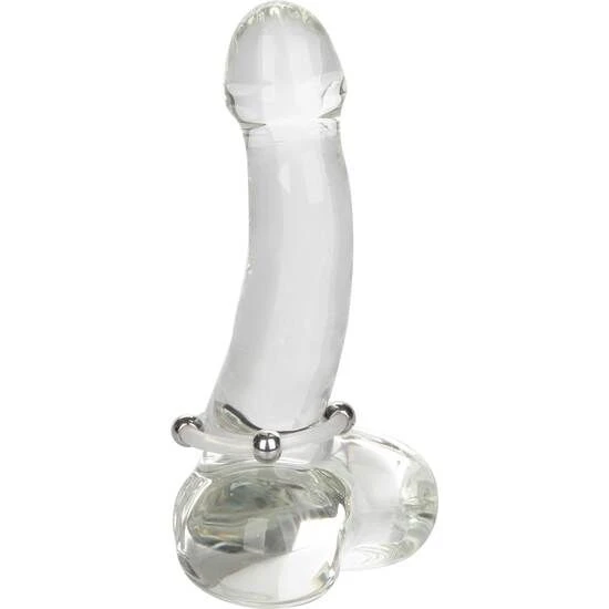 CALEXOTICS - ANELLO IN SILICONE CON PERLINE IN ACCIAIO L