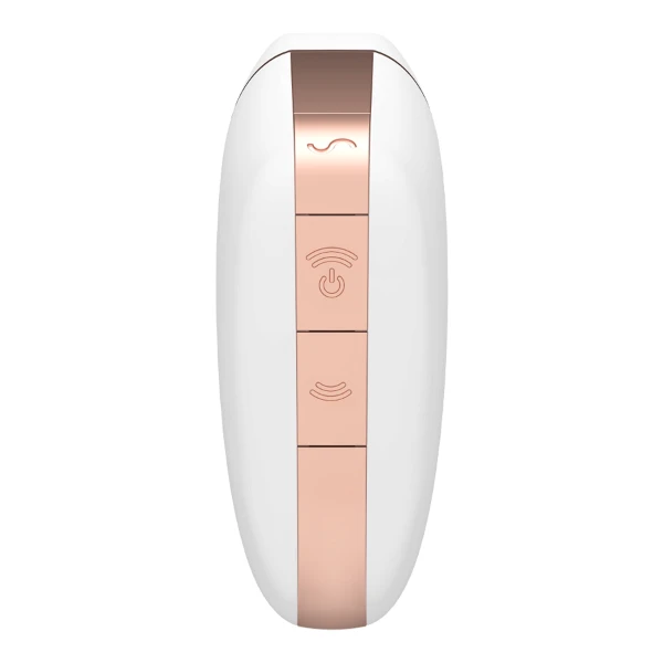 SATISFYER - STIMOLATORE E VIBRATORE TRIANGOLO LOVE BIANCO