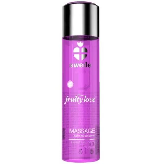SWEDE - FRUITY LOVE ACEITE EFECTO CALOR FRAMBUESA Y RUIBARBO 60 ML