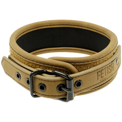 FETISH SUBMISSIVE ORIGIN - COLLANA A CATENA RIVESTITA IN NEOPRENE