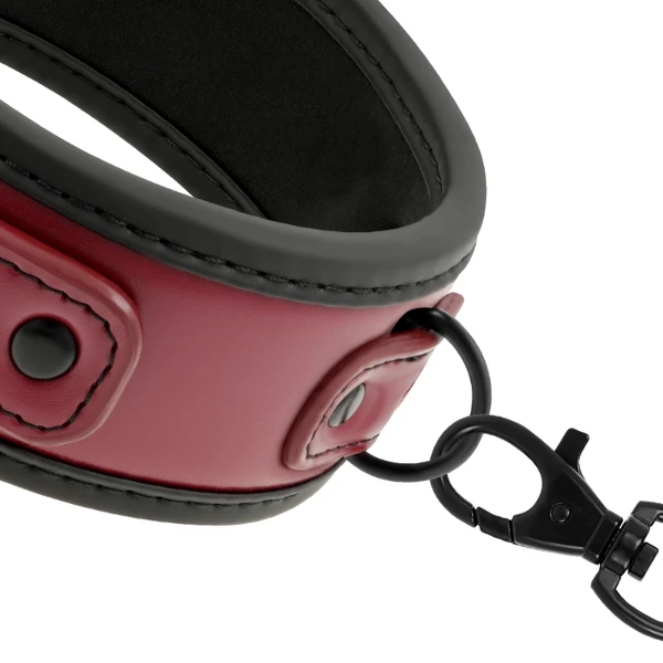 FETISH SUBMISSIVE DARK ROOM - COLLANA A CATENA CON FODERA IN NEOPRENE