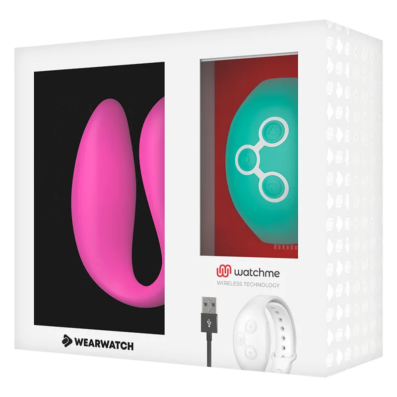 WEARWATCH - VIBRATORE WATCHME A DOPPIA TECNOLOGIA FUCSIA / ACQUA DI MARE