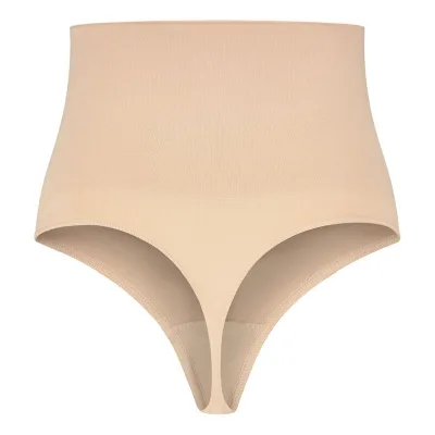 BYE-BRA - FAJA SENZA CUCITURE STILE PERIZOMA BEIGE MISURARE M