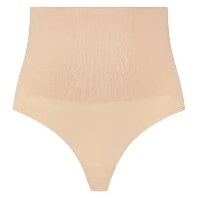 BYE-BRA - FAJA SIN COSTURAS ESTILO TANGA BEIGE TALLA XXL